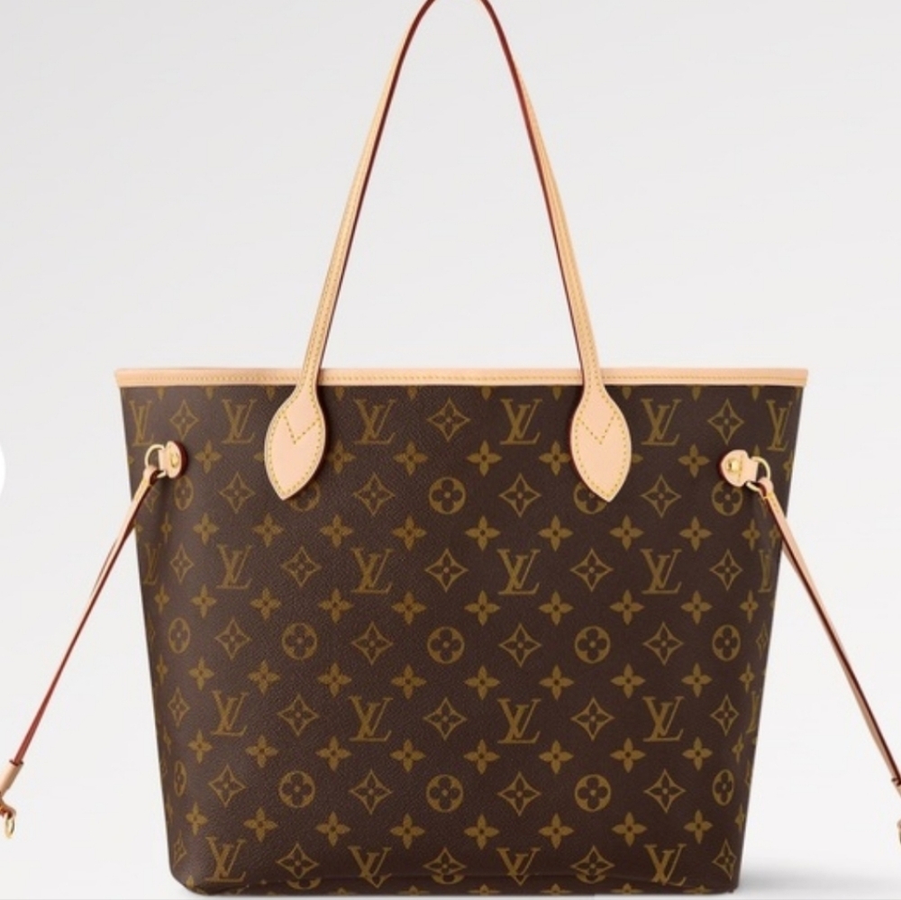 🍒 Louis Vuitton Neverfull MM Cerise & Monogram Tote 🍒